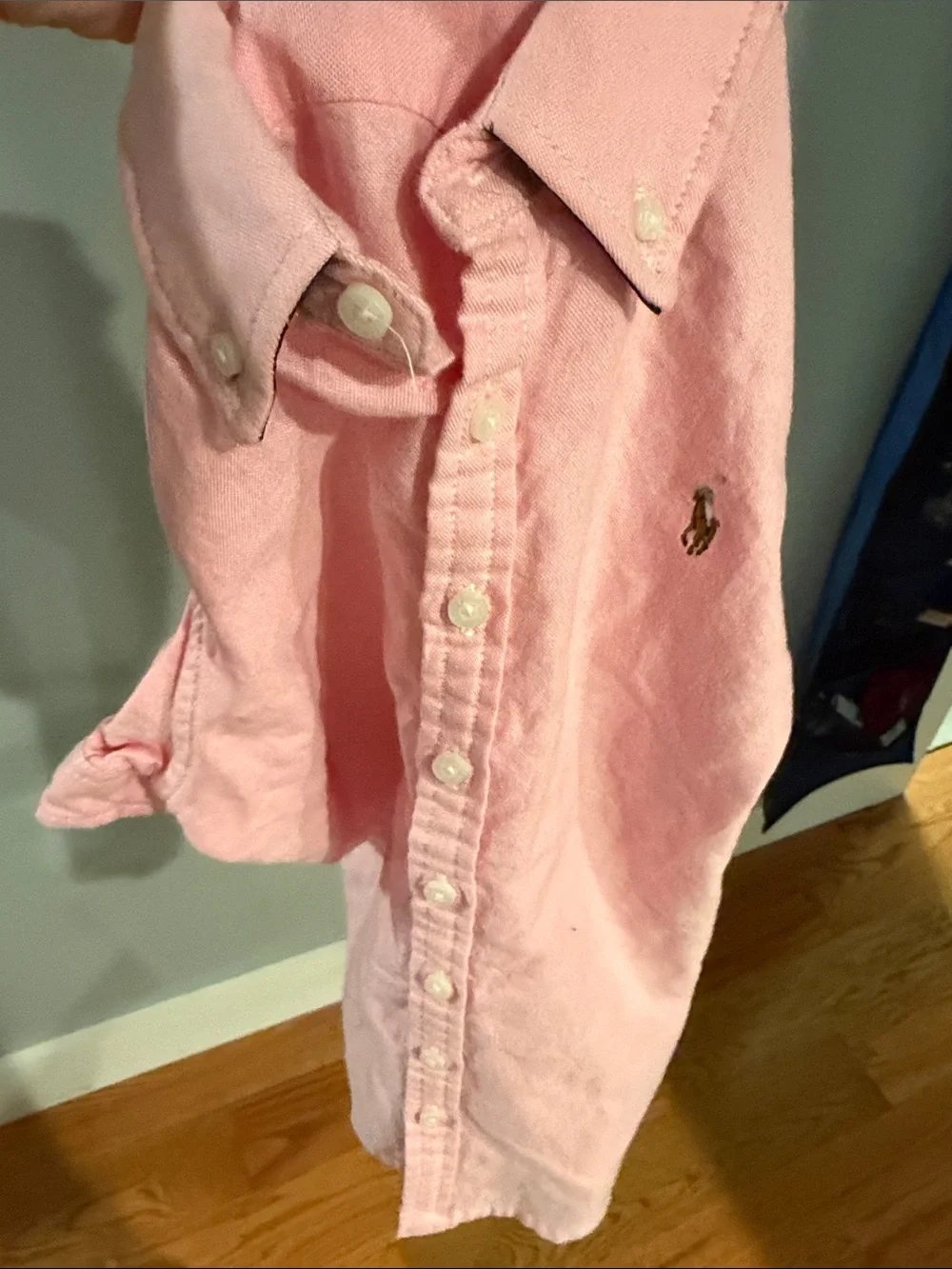 5T Ralph Lauren Pink Oxford Short-Sleeve Shirt